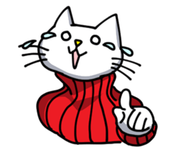 Turtleneck cat sticker #1664534