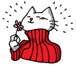 Turtleneck cat sticker #1664539
