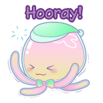 Jinzee, the pretty & cute jellyfish sticker #1665348