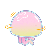 Jinzee, the pretty & cute jellyfish sticker #1665358