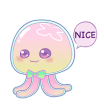 Jinzee, the pretty & cute jellyfish sticker #1665361
