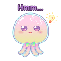 Jinzee, the pretty & cute jellyfish sticker #1665374