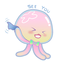 Jinzee, the pretty & cute jellyfish sticker #1665376