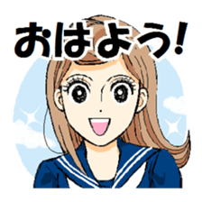 Boys and girls of school uniforms sticker #1665565