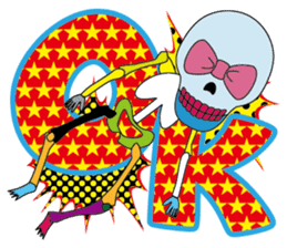 Colorful skulls sticker #1667284