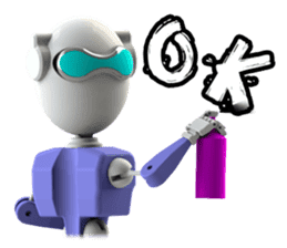 Funny Robot : Man_Eng sticker #1667587