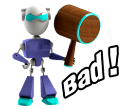Funny Robot : Man_Eng sticker #1667593