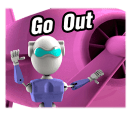 Funny Robot : Man_Eng sticker #1667594