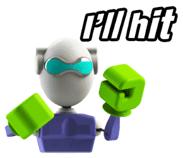 Funny Robot : Man_Eng sticker #1667617