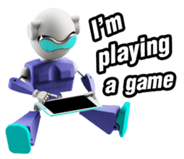 Funny Robot : Man_Eng sticker #1667619