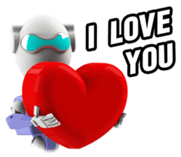 Funny Robot : Man_Eng sticker #1667624