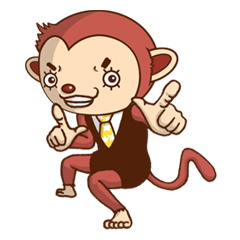 An eyelashes ape goes