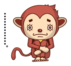 An eyelashes ape goes sticker #1667819