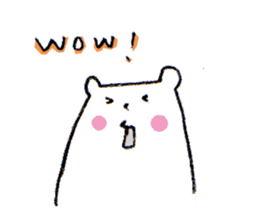 White bear2 sticker #1668266