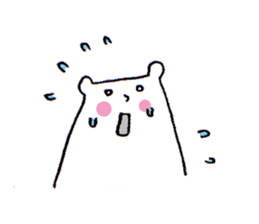 White bear2 sticker #1668267