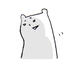 White bear2 sticker #1668286