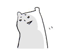 White bear2 sticker #1668286