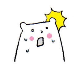 White bear2 sticker #1668291