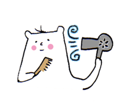 White bear2 sticker #1668299