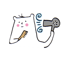 White bear2 sticker #1668299