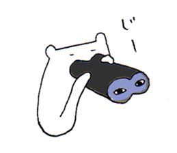White bear2 sticker #1668300