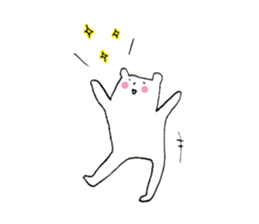 White bear2 sticker #1668303