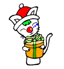 cat santa roko sticker #1668825