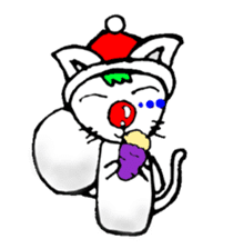 cat santa roko sticker #1668826