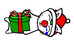 cat santa roko sticker #1668827