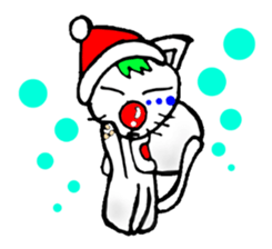 cat santa roko sticker #1668828