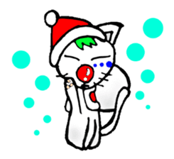 cat santa roko sticker #1668828