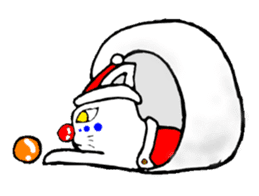 cat santa roko sticker #1668830
