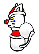 cat santa roko sticker #1668833