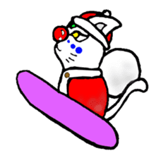 cat santa roko sticker #1668834