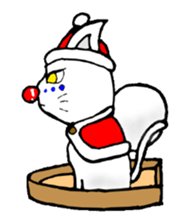cat santa roko sticker #1668835