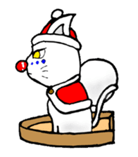 cat santa roko sticker #1668835