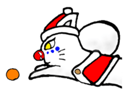 cat santa roko sticker #1668836