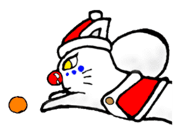 cat santa roko sticker #1668836