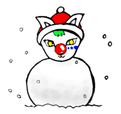 cat santa roko sticker #1668837