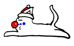 cat santa roko sticker #1668838
