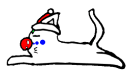 cat santa roko sticker #1668838