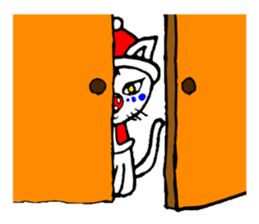 cat santa roko sticker #1668839