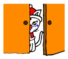 cat santa roko sticker #1668839