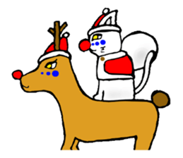 cat santa roko sticker #1668840