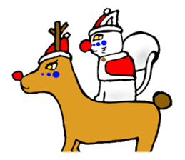cat santa roko sticker #1668840