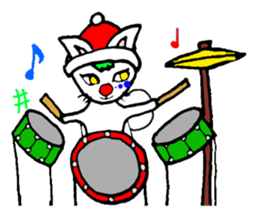 cat santa roko sticker #1668841