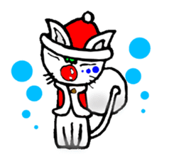 cat santa roko sticker #1668843