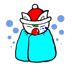 cat santa roko sticker #1668846