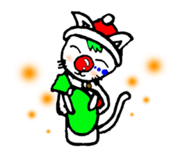 cat santa roko sticker #1668847