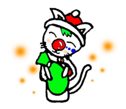 cat santa roko sticker #1668847